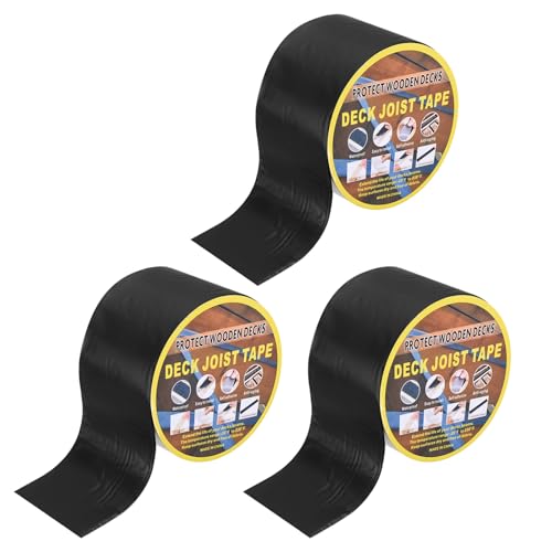 Quarkzman Nastro per Travi per Decking 4'' x 50', Nero