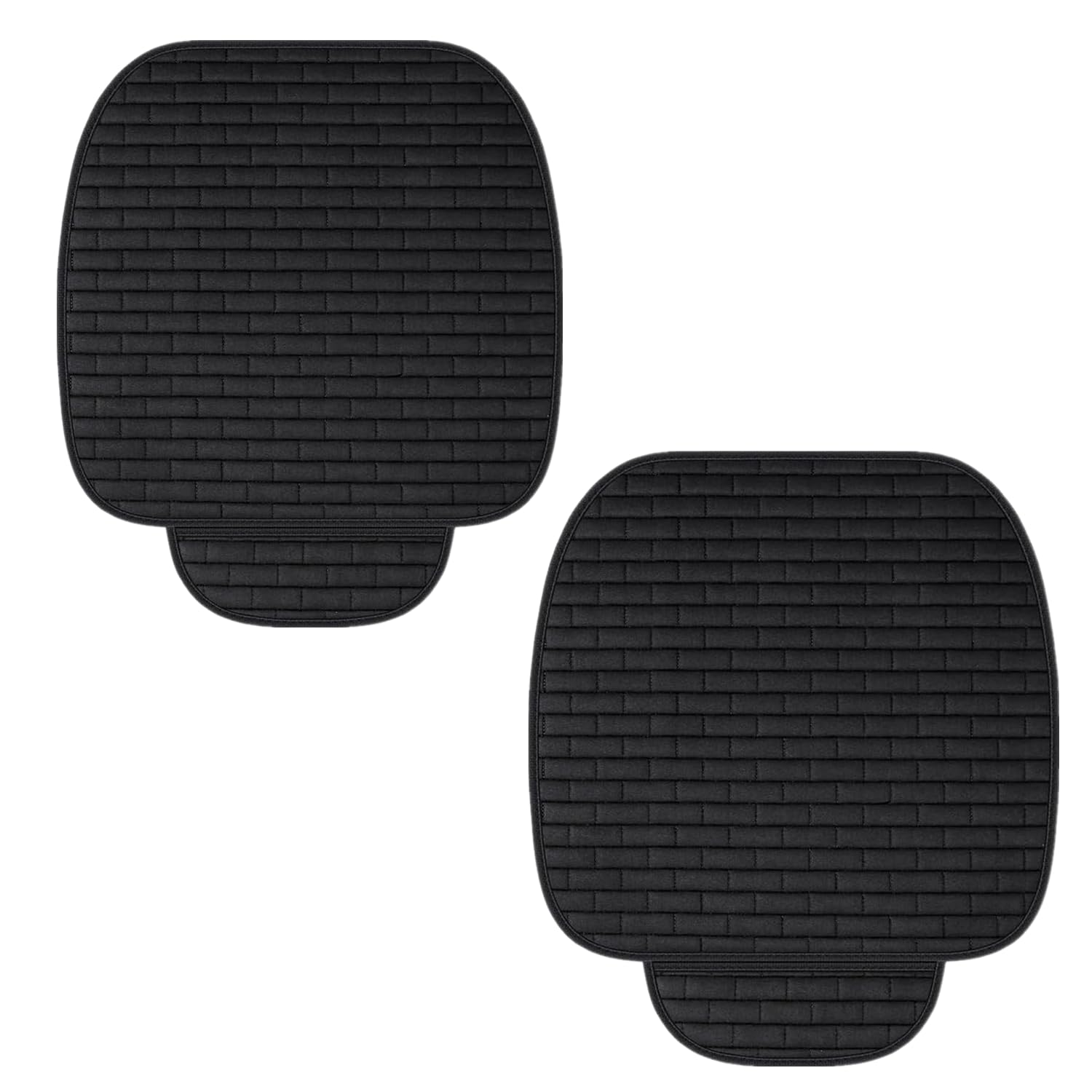 Coprisedile Auto Anteriore 2 Pezzi, Nero