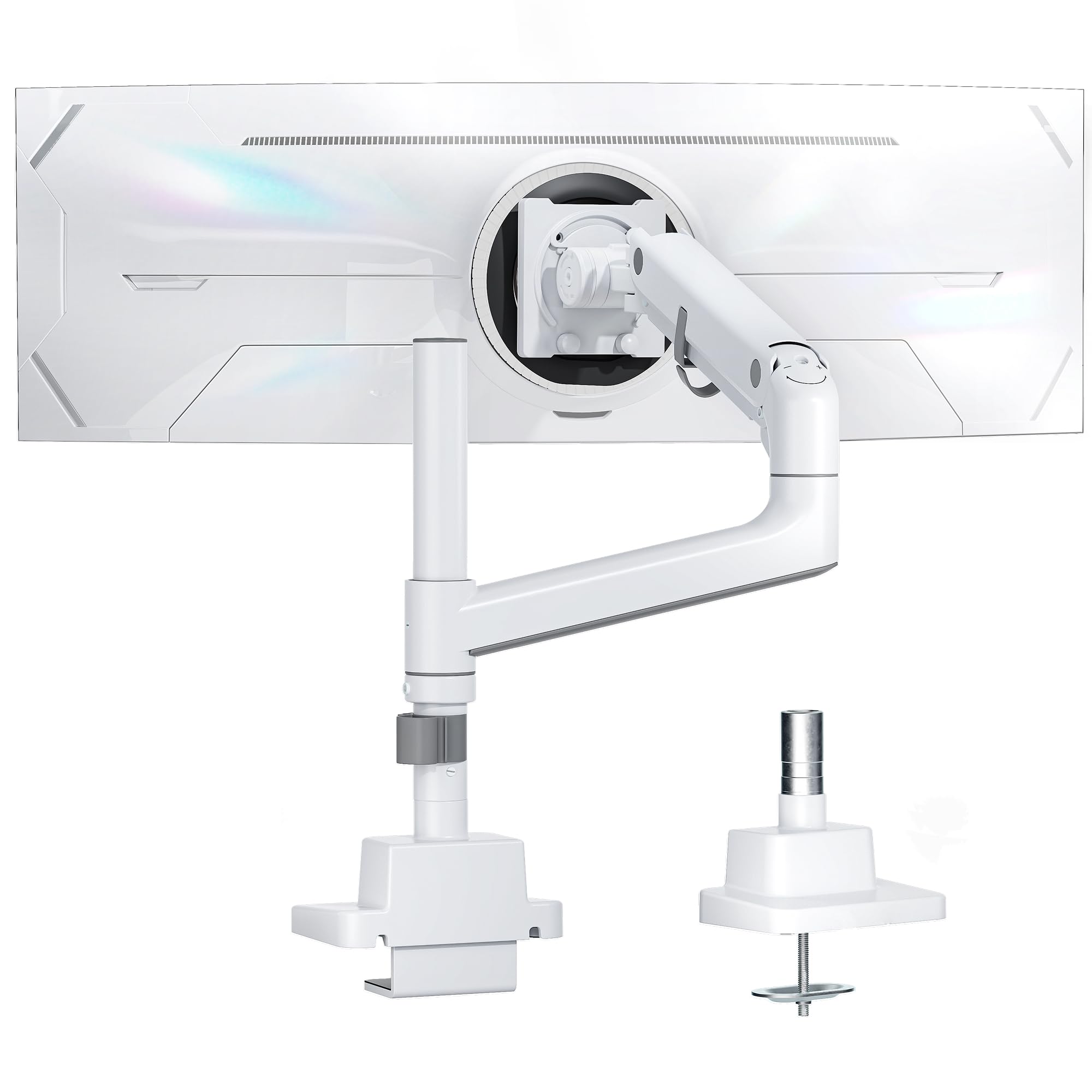 monTEK Supporto per monitor da 17-57 pollici, bianco