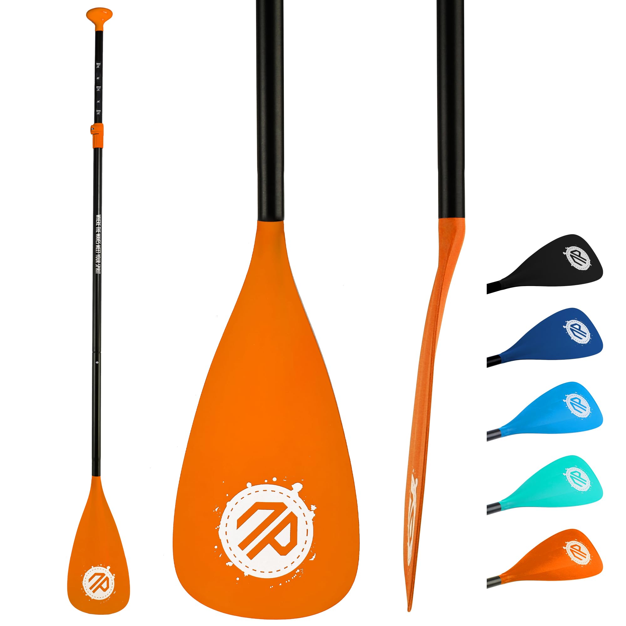 niphean SUP Paddle, Pagaie Paddle Galleggianti Staccabili in 3 e 4 Pezzi, Pagaia SUP Regolabile, Remi Durevoli
