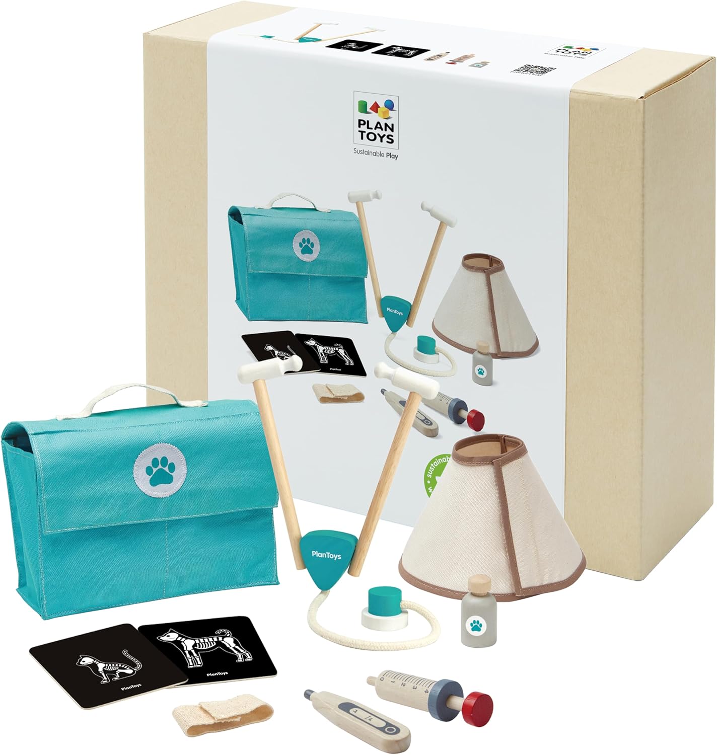 PlanToys 3490 Veterinary Set, Multiple Colour - immagine 1