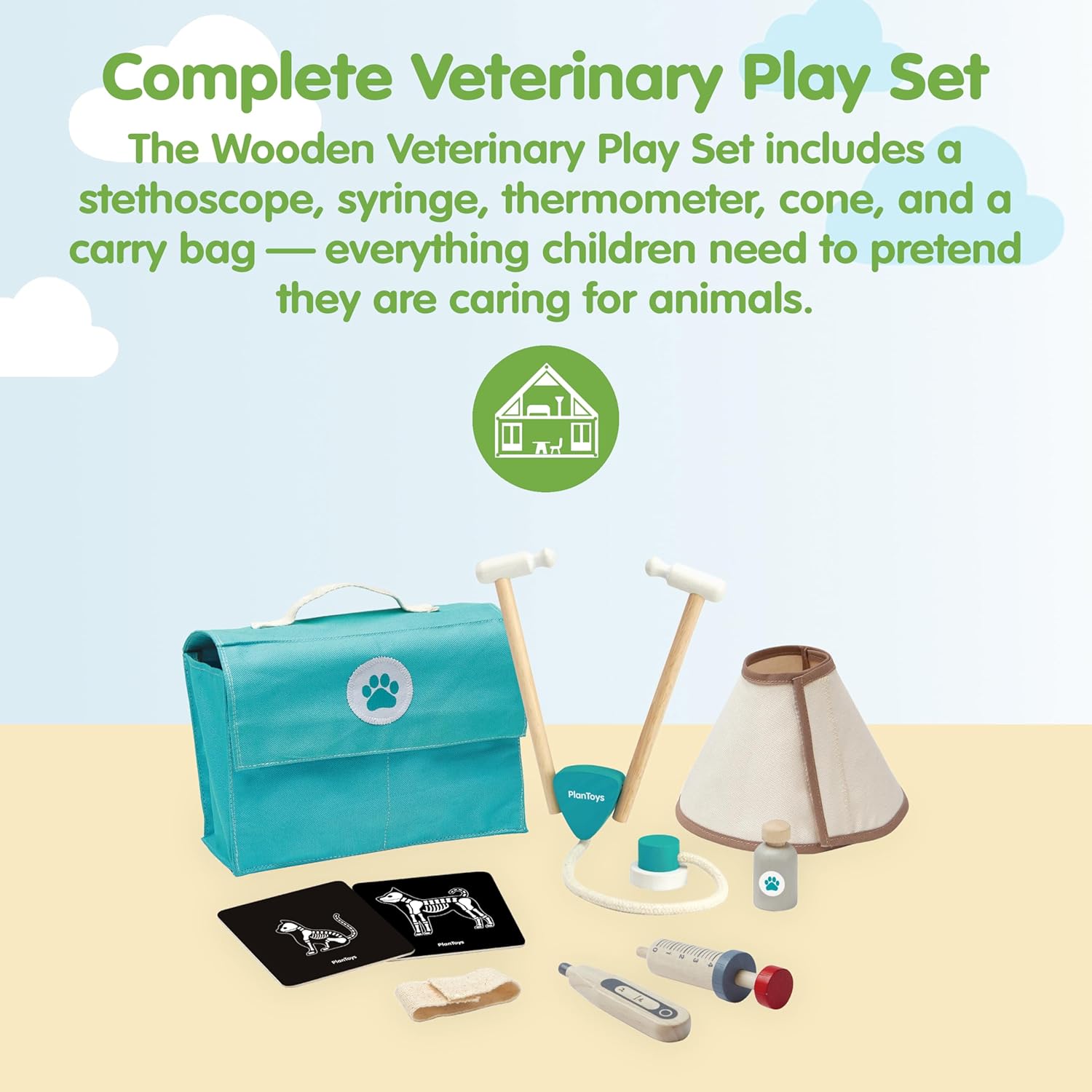 PlanToys 3490 Veterinary Set, Multiple Colour - immagine 2