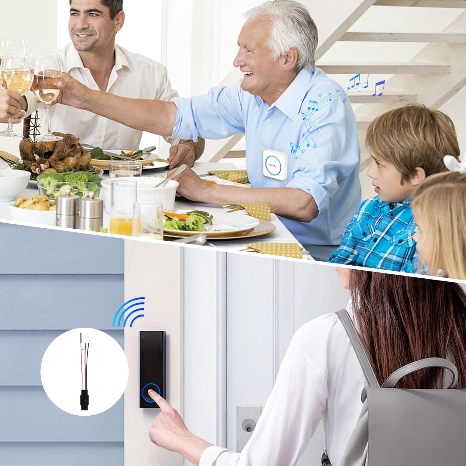 SINGCALL Set Estensione Radio per Campanelli Esistenti - immagine 2