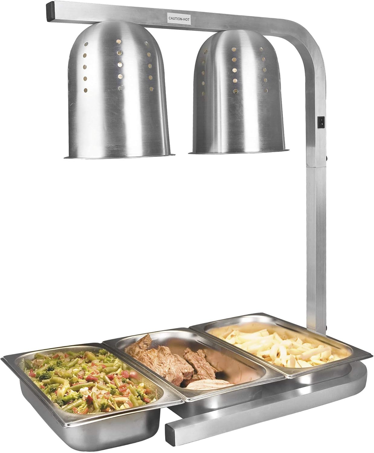 Lacor 69061 Doppia Lampada a infrarossi, Acciaio Inossidabile, Argento - immagine 3