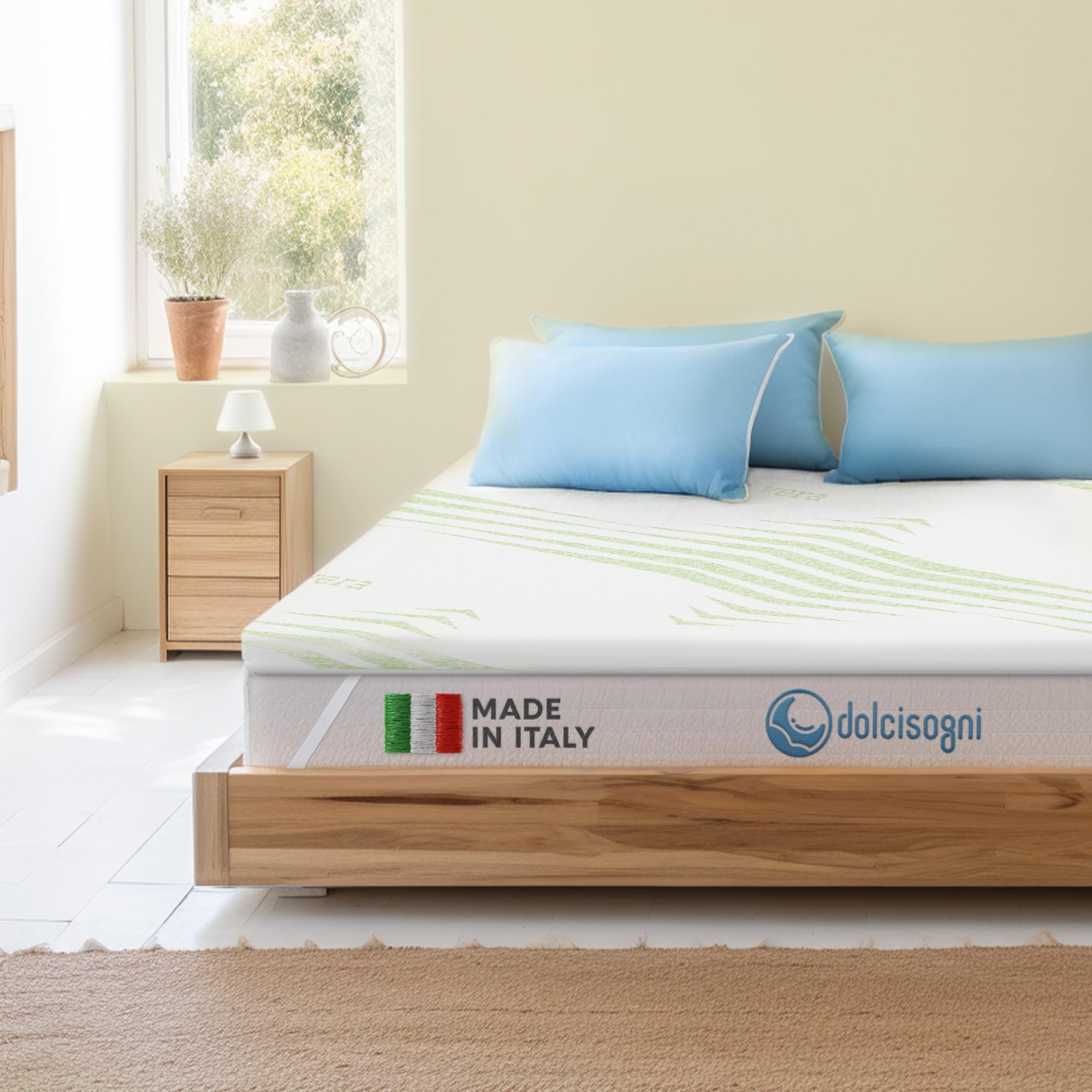 Dolci Sogni Topper Singolo Memory Foam 80x190x5 cm