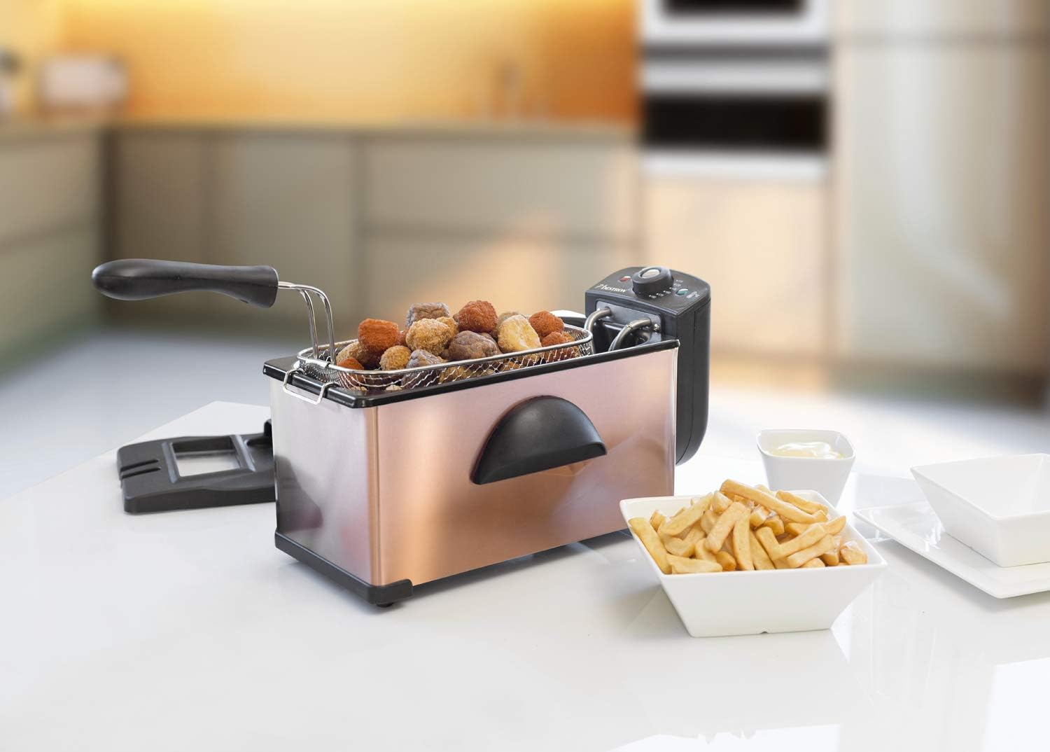 Bestron Friggitrice ad Olio 3,5L, Rame - immagine 9