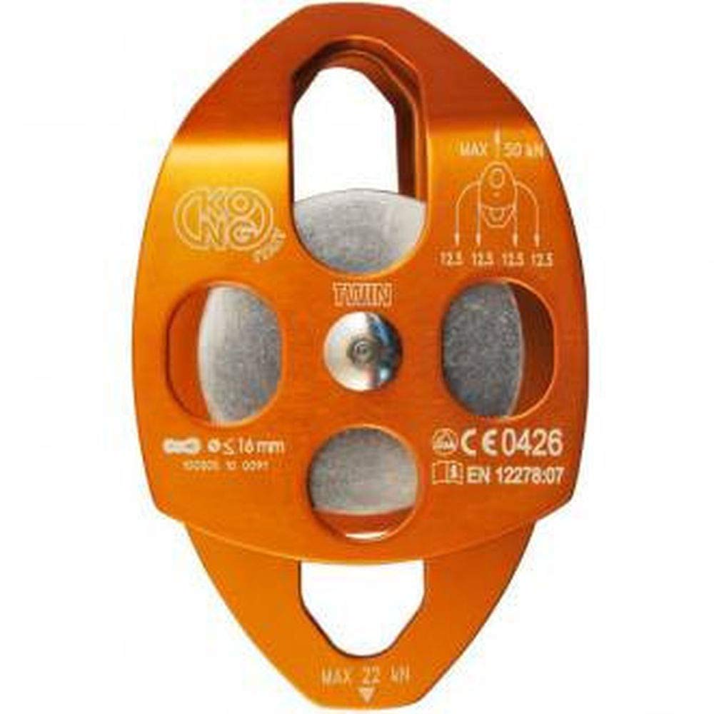 Kong Carrucola Twin, Arancione, 14 cm