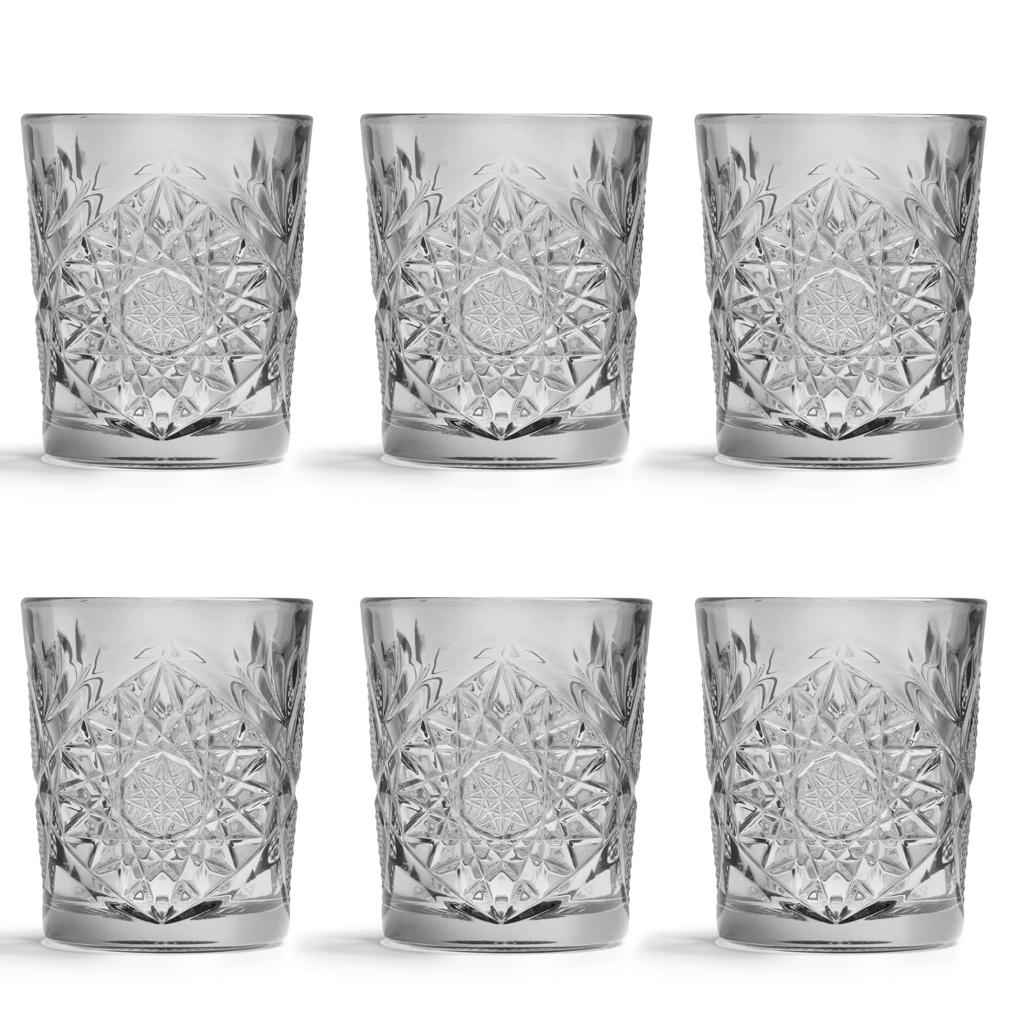 Libbey Bicchiere Hobstar Grigio 355ml - Set 6 Pezzi