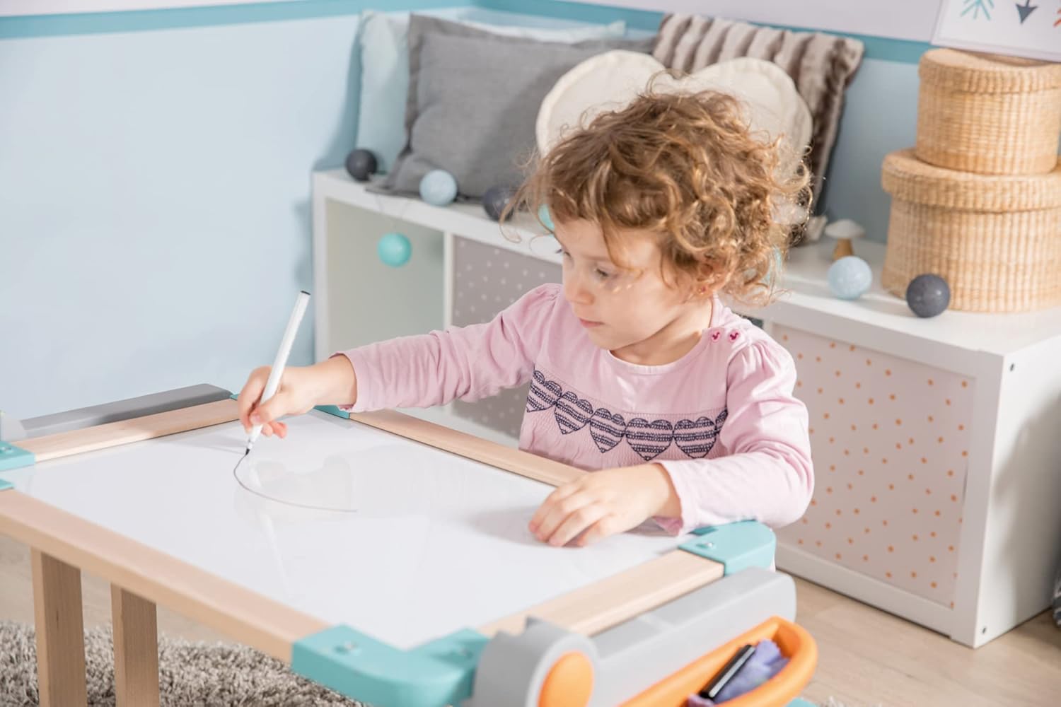 Smoby - Banco Scuola Modulo Space, 7600420301, + 3 Anni, in Legno, Pieghevole - immagine 14