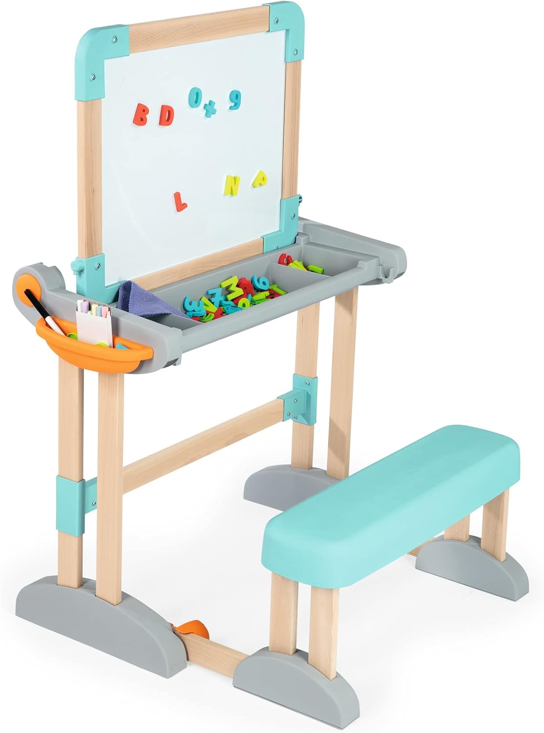 Smoby - Banco Scuola Modulo Space, 7600420301, + 3 Anni, in Legno, Pieghevole - immagine 1
