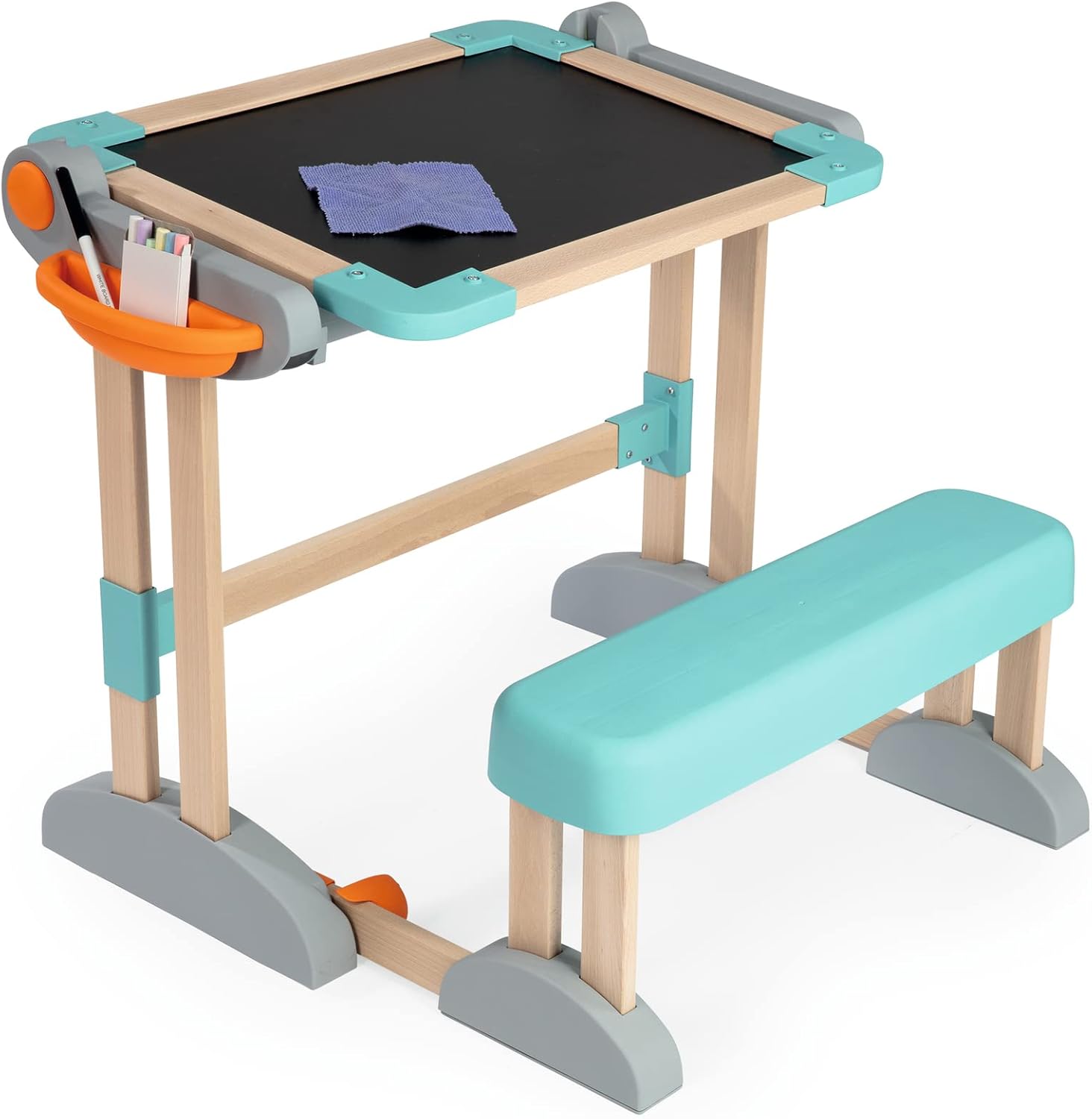 Smoby - Banco Scuola Modulo Space, 7600420301, + 3 Anni, in Legno, Pieghevole - immagine 2