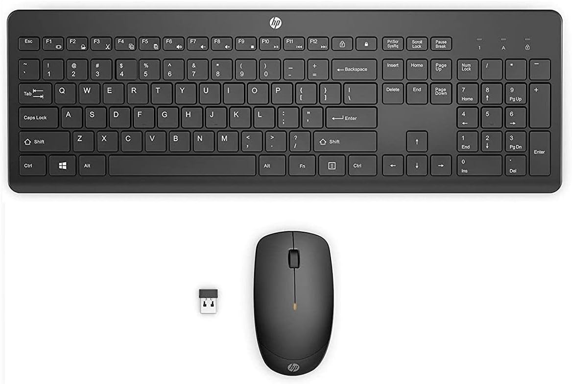 Hp 230 Combo Tastiera e Mouse Wireless, Nera - immagine 2