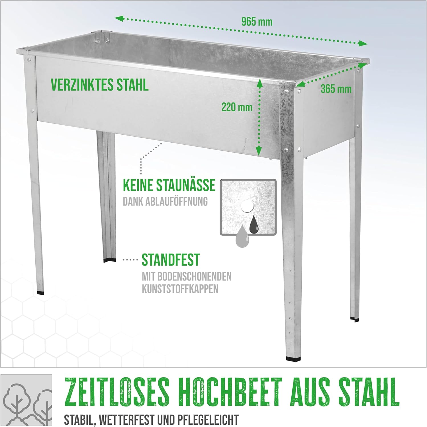 Güde 94773 - Aiuola rialzata GHB 80 V - immagine 2