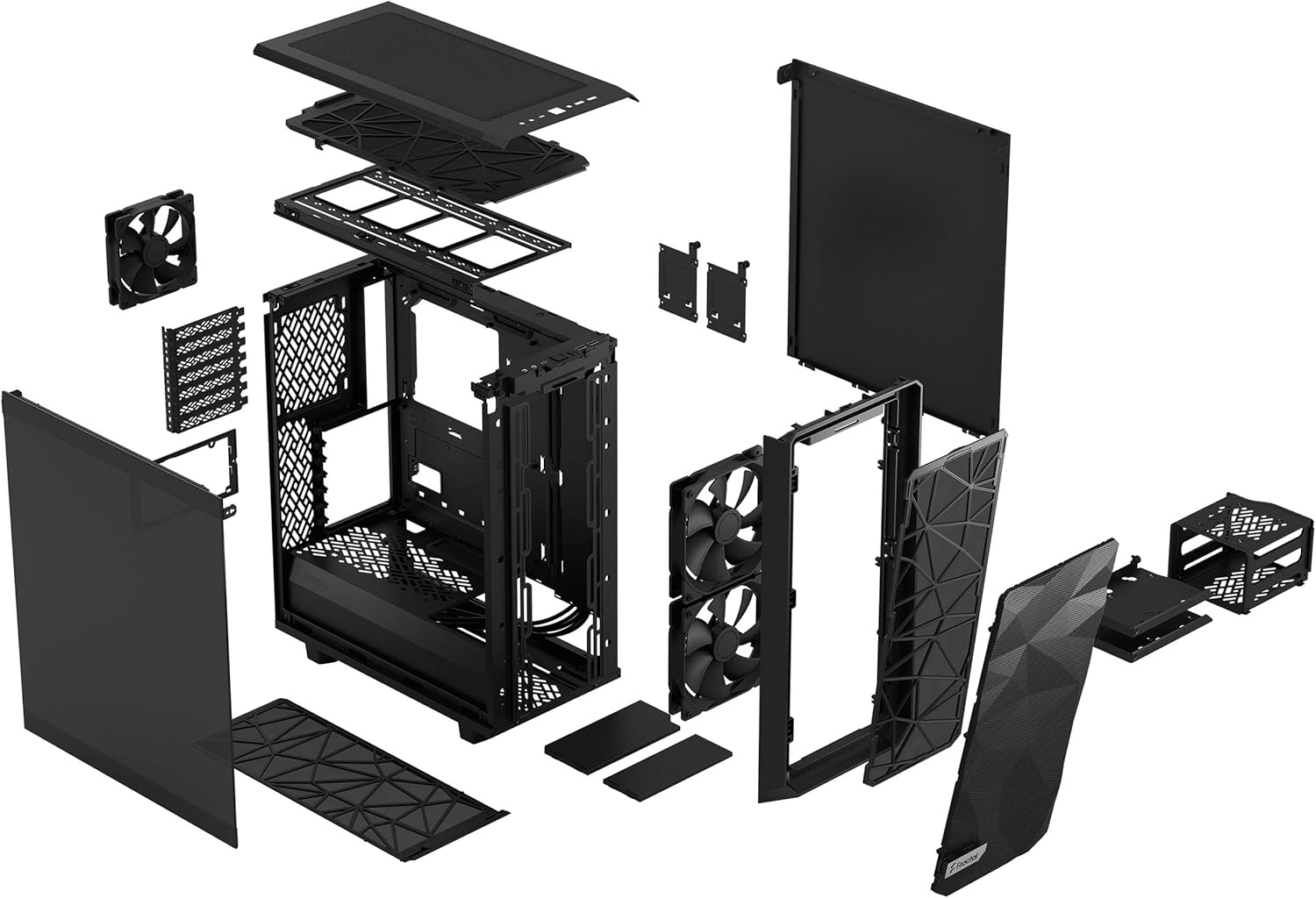 Fractal Design Meshify 2 Compact Black ATX Mid Tower - immagine 15