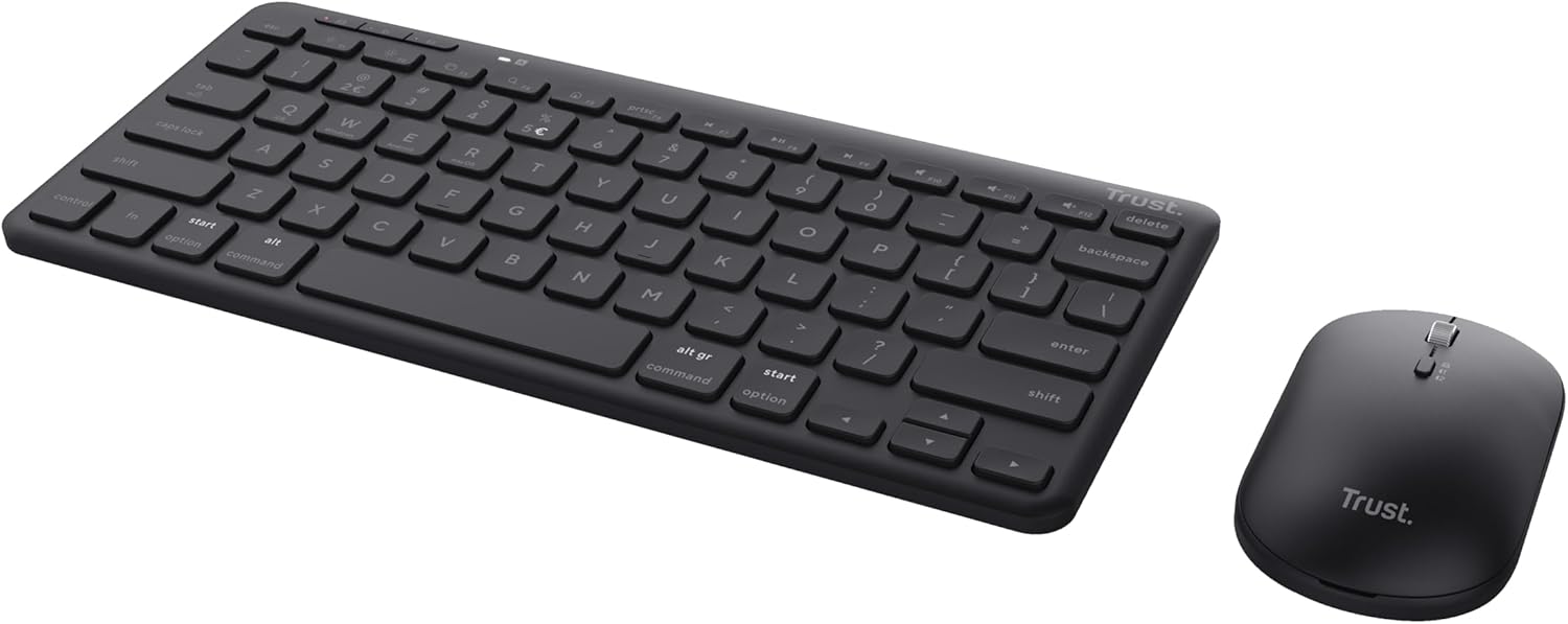 Trust Lyra - Set Tastiera Bluetooth Wireless QWERTZ - immagine 2