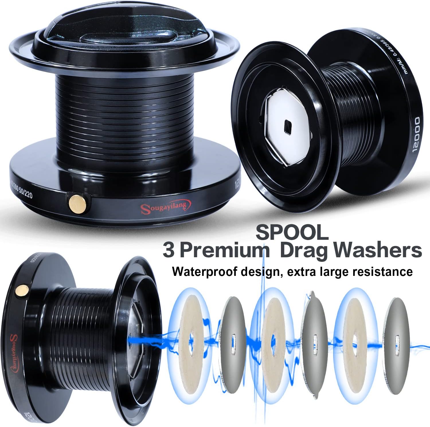 Sougayilang Mulinello da Pesca alla Carpa Ultra Potente - immagine 2