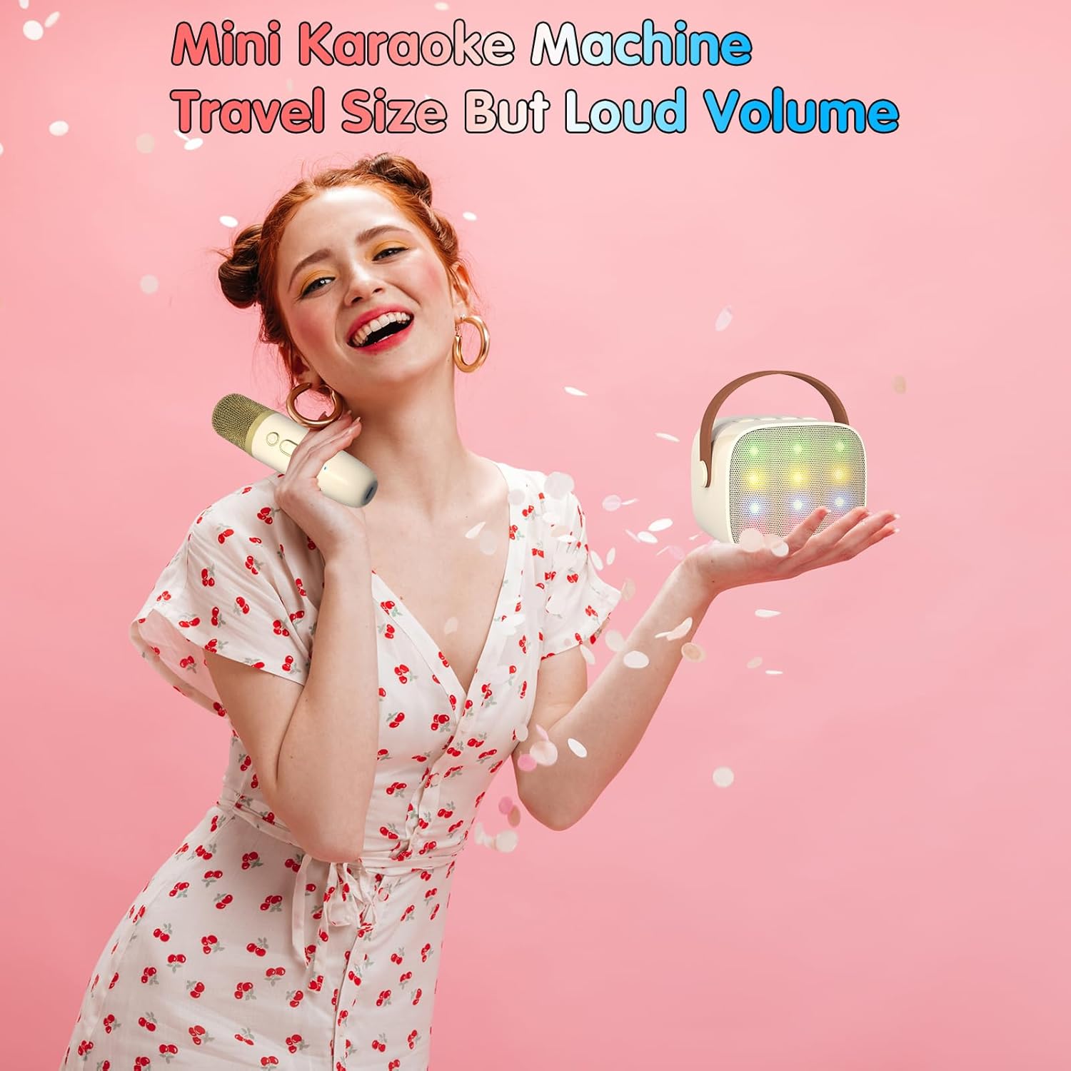 Bonaok Microfono Karaoke Bluetooth per Bambini e Adulti - immagine 4