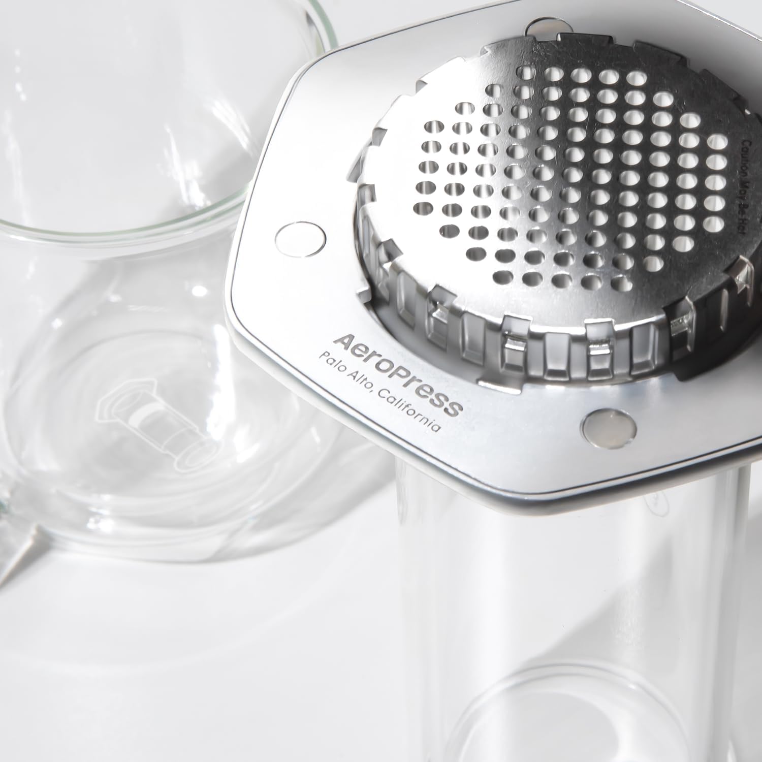 Aeropress Premium Coffee Press All-in-One, Argento - immagine 3