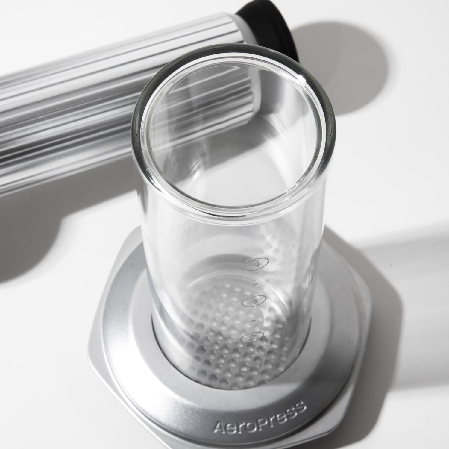 Aeropress Premium Coffee Press All-in-One, Argento - immagine 4