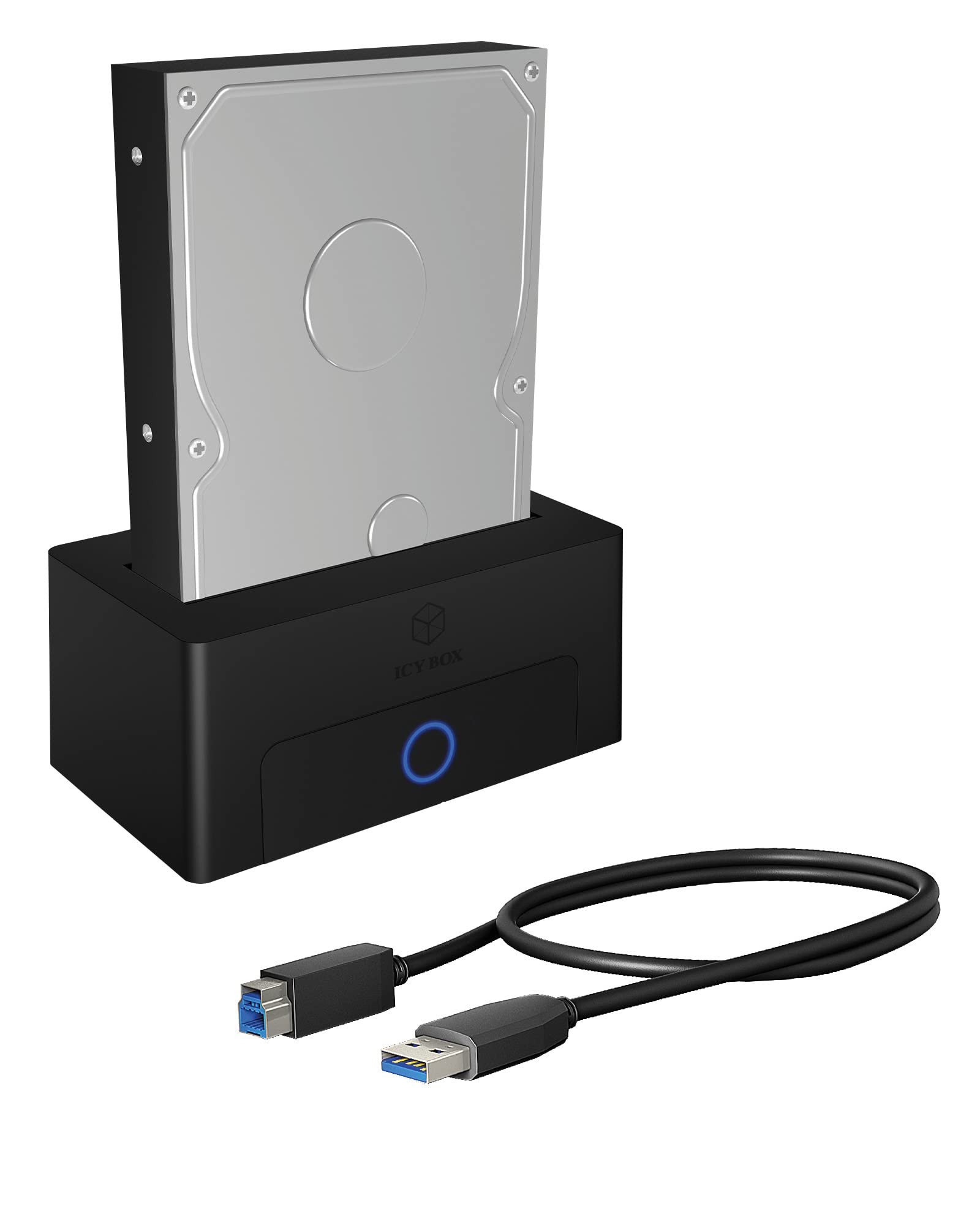 Icy Box IB-1122-U3 Docking Station SSD/HDD USB 3.0, Nero