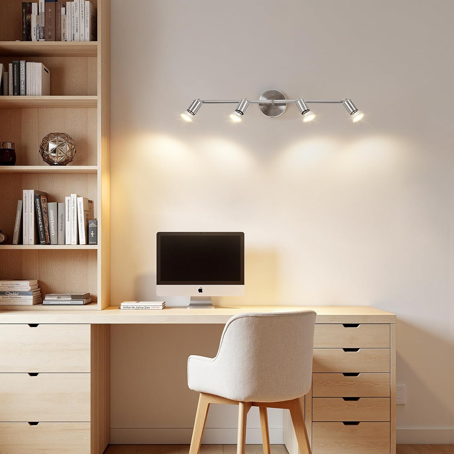 Binario Faretti Soffitto Orientabile GU10 4 Luci - immagine 7