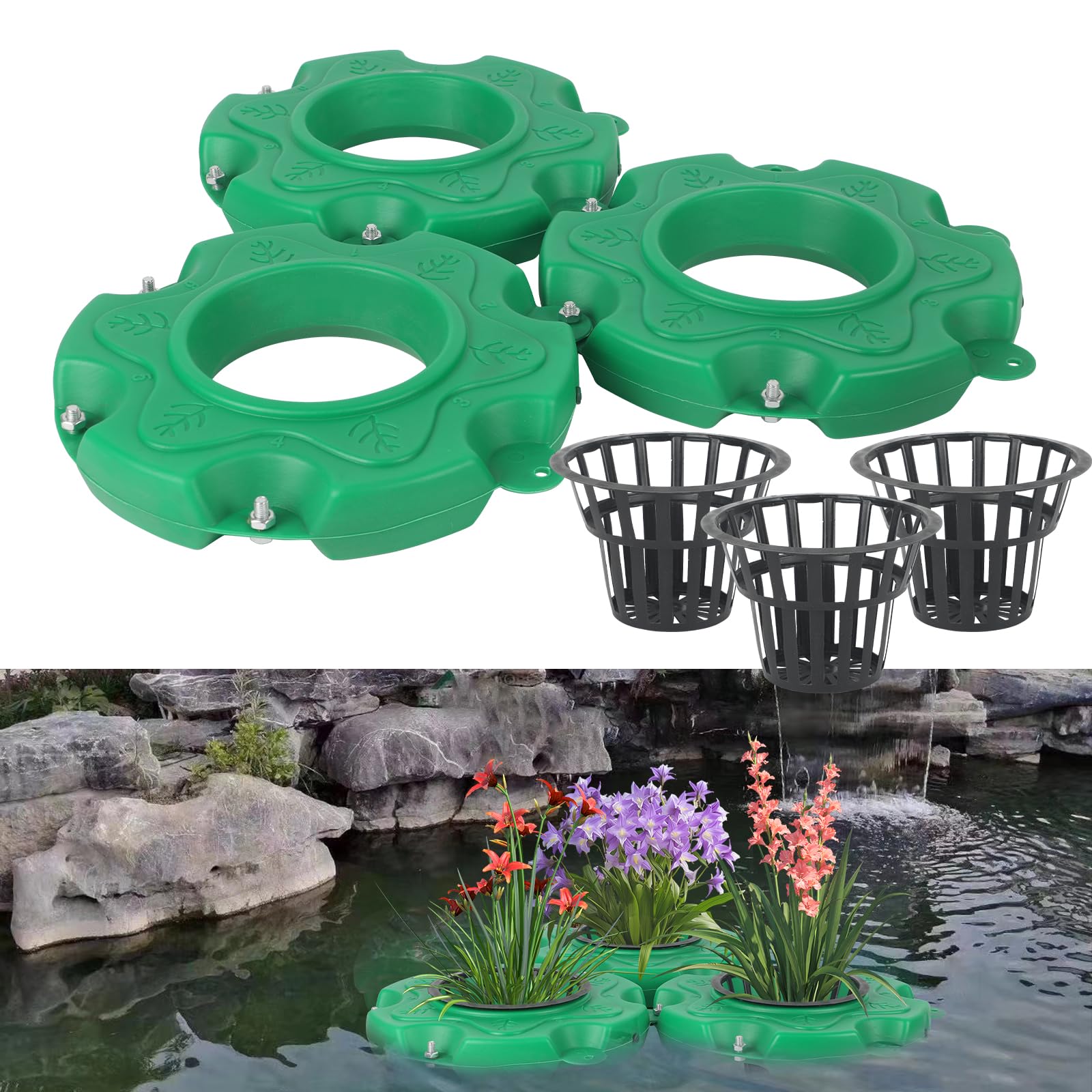 Fioriera Galleggiante Rotonda per Laghetto