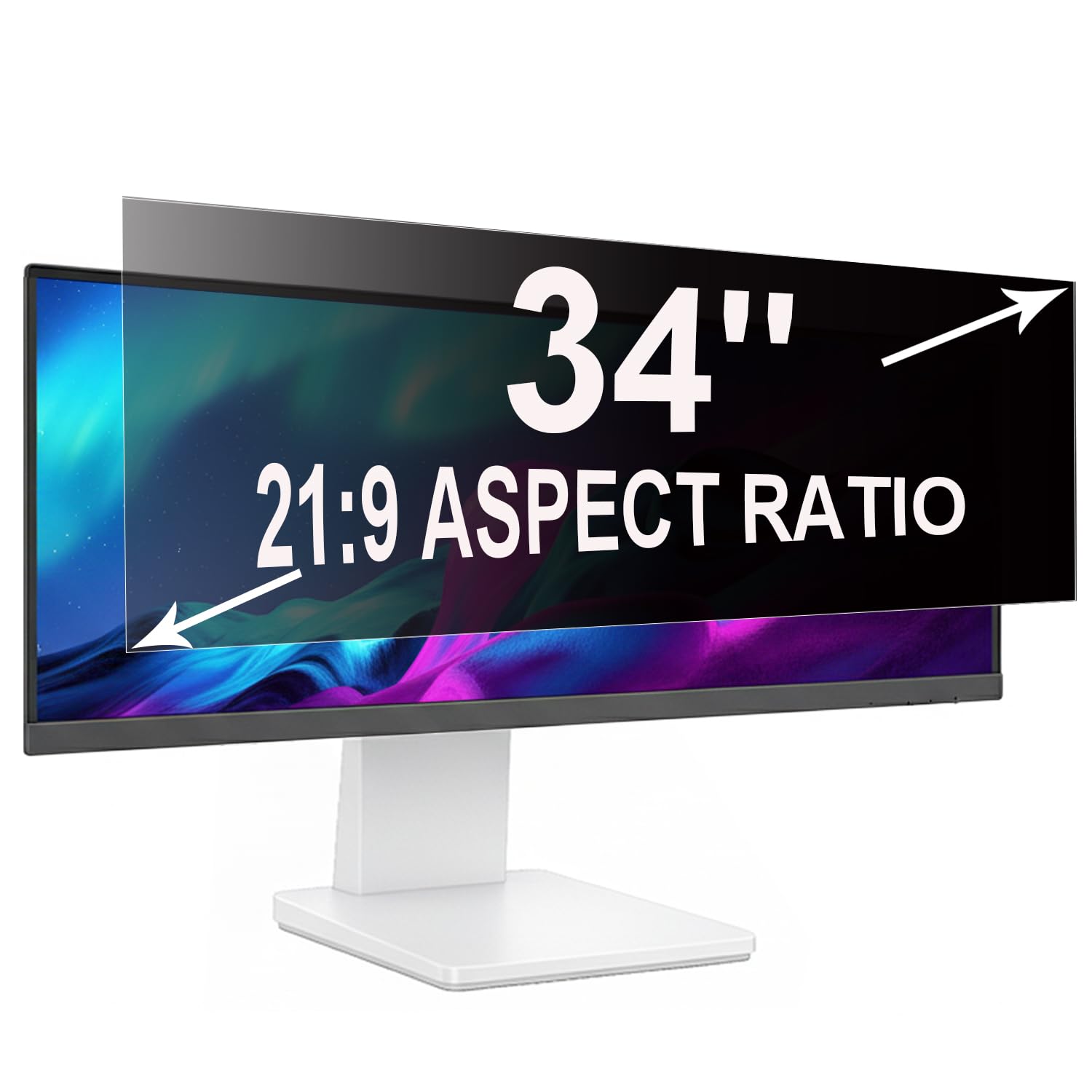 Pellicola Privacy 34 Pollici 21:9 (79.8x34cm) Monitor