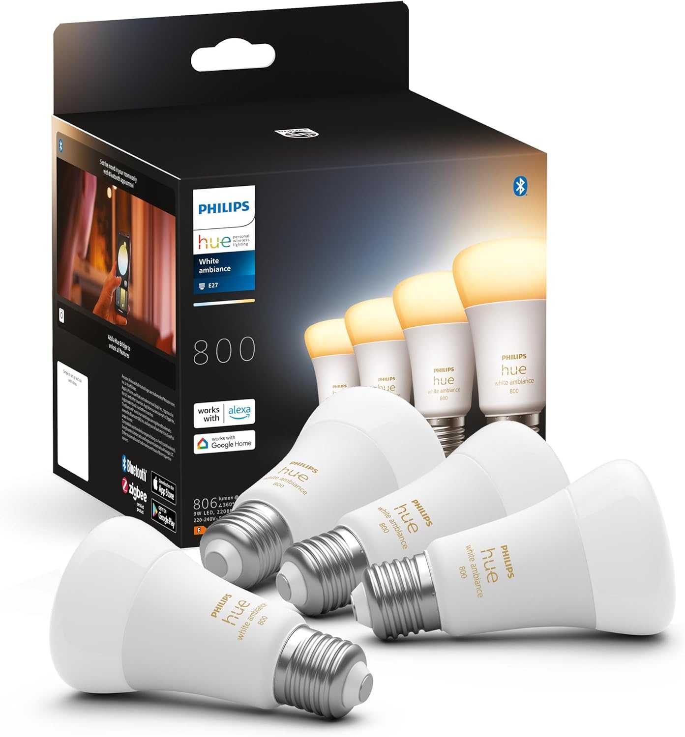 Philips Hue White Ambiance - Lampadina LED Smart E27 - immagine 1