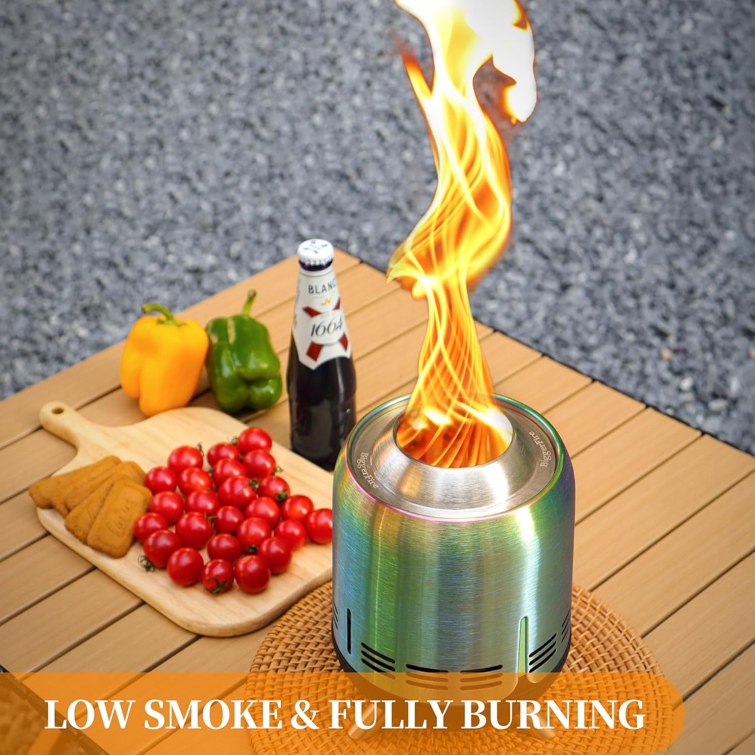 Biggerfire Braciere Portatile da Tavolo Senza Fumo - immagine 2