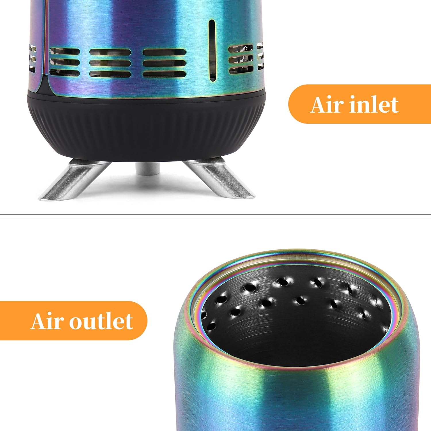 Biggerfire Braciere Portatile da Tavolo Senza Fumo - immagine 6