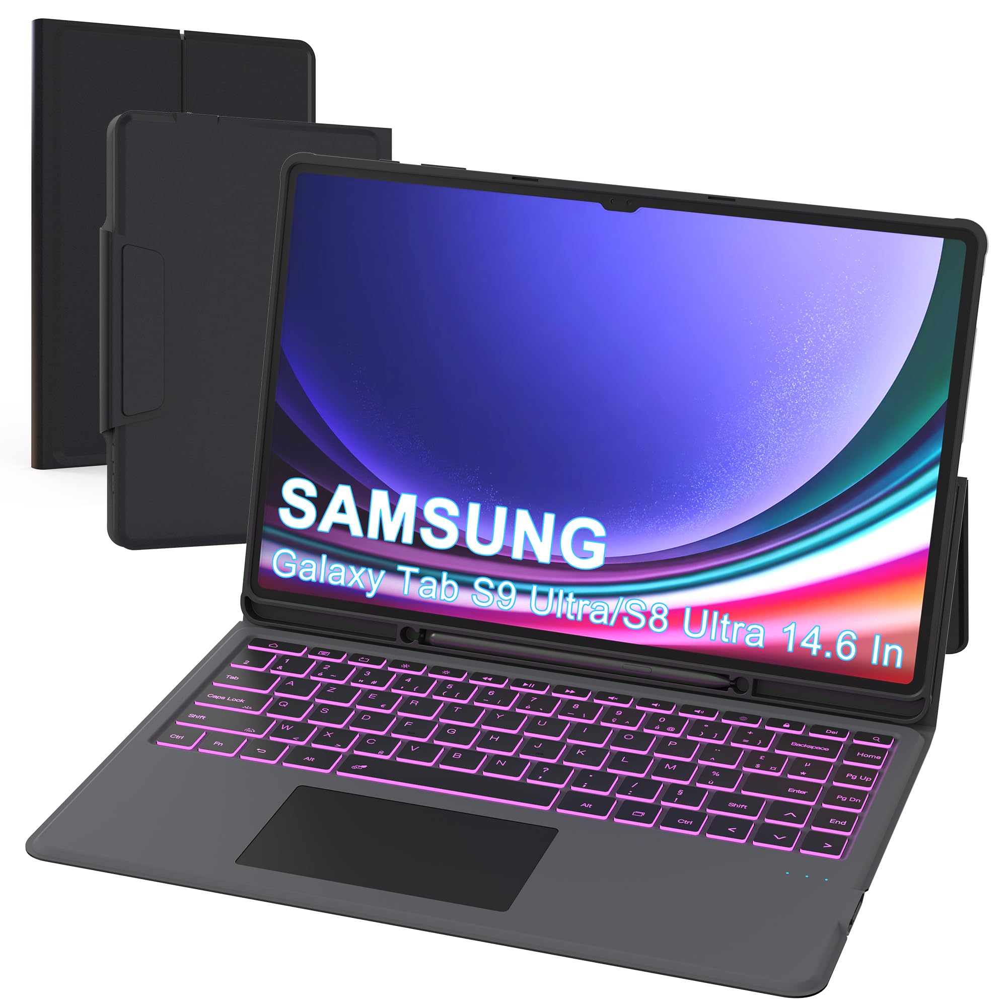 Custodia Tastiera per Samsung Galaxy Tab S9/S8 Ultra 14.6"