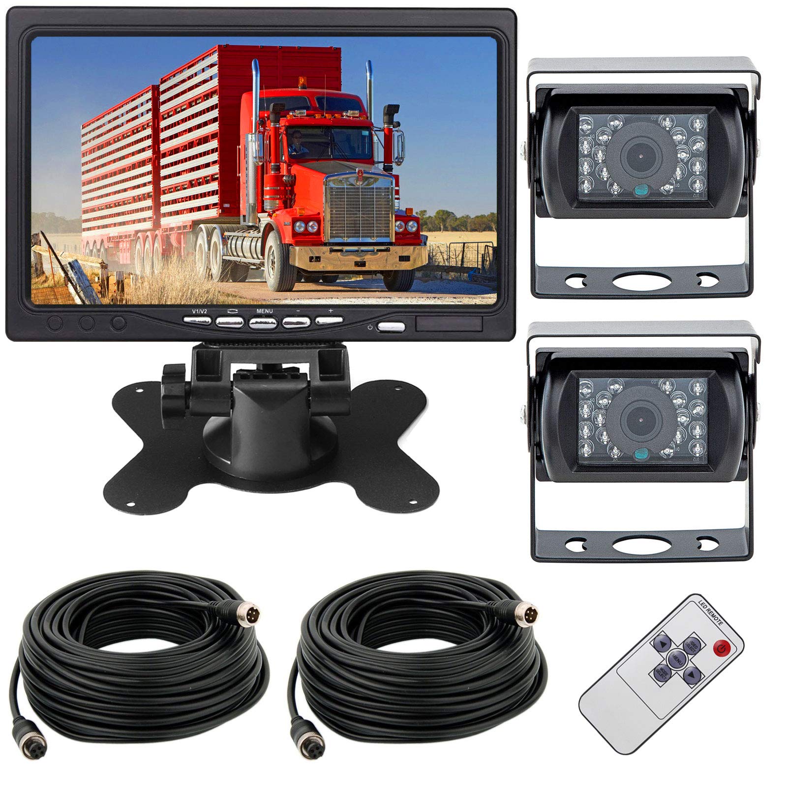 Telecamera Retromarcia Auto 12V-24V con Monitor 7'' LCD TFT HD