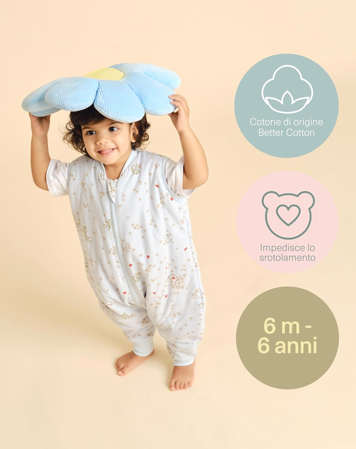 molis&co. Sacco Nanna con Piedini Primaverile/Autunno 1 tog - Poppy - immagine 4