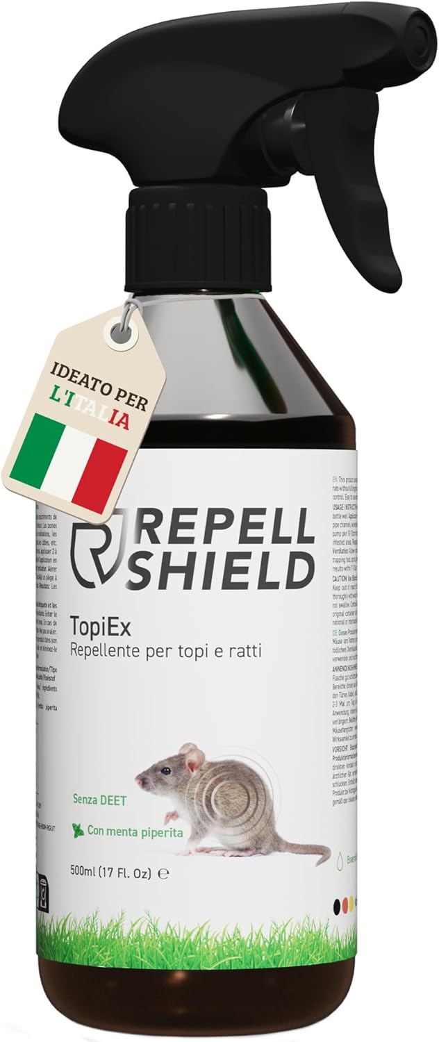 Repellshield Spray Repellente Topi Naturale 500ml - immagine 1