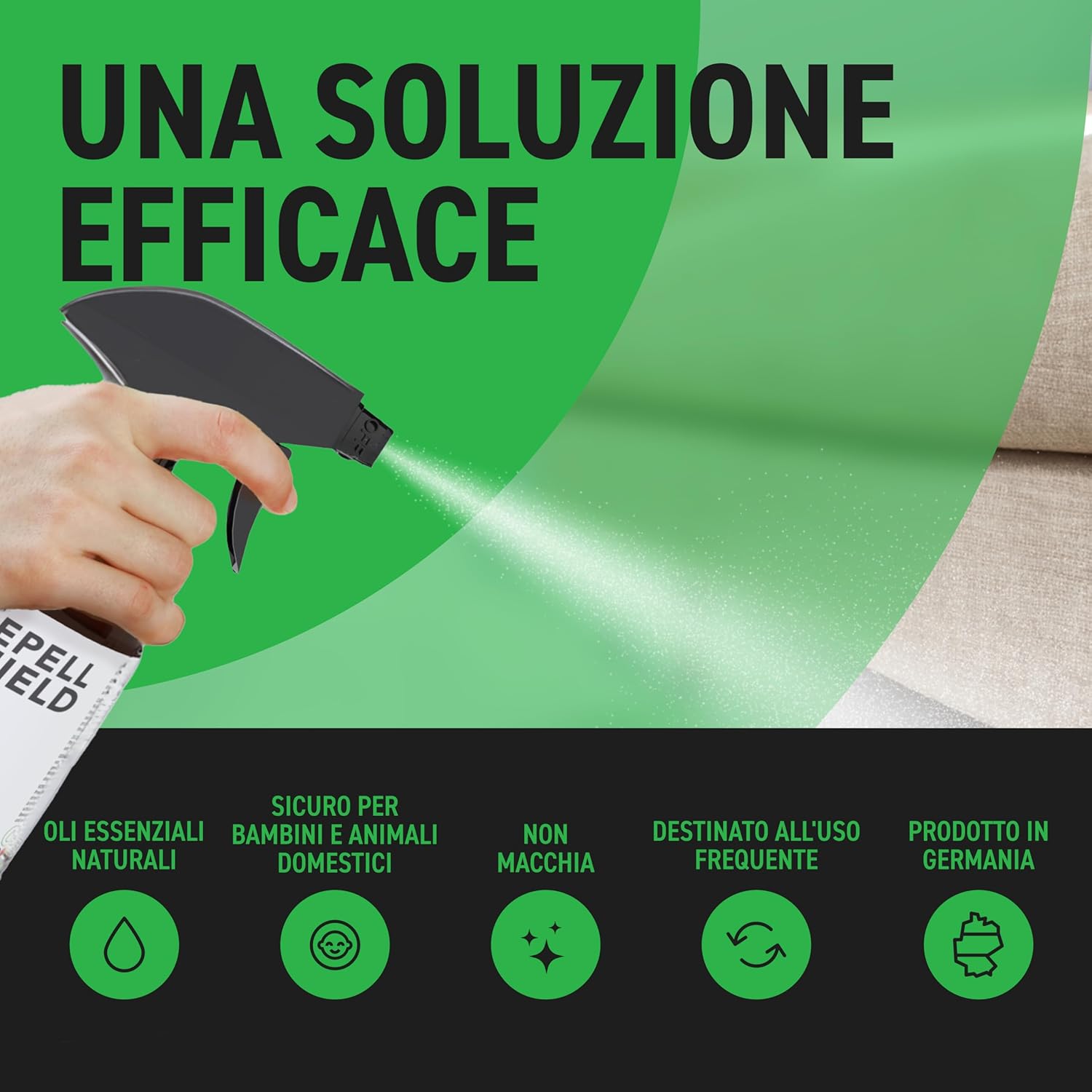 Repellshield Spray Repellente Topi Naturale 500ml - immagine 6