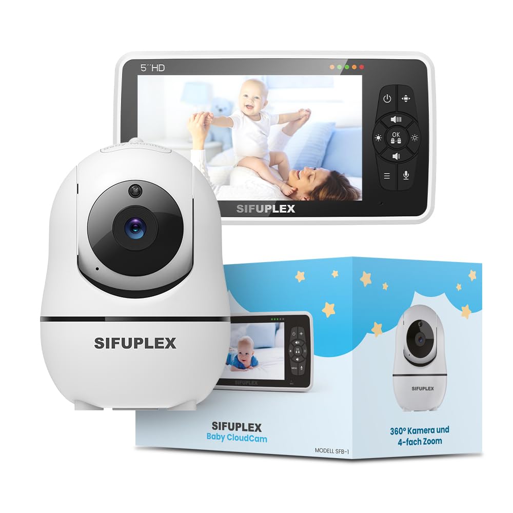 Babyphone CloudCam SFB‑1 - Telecamera HD 720p 5"