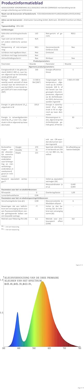RIGIDON 4x Faretto LED RGB 100W con Telecomando - immagine 11