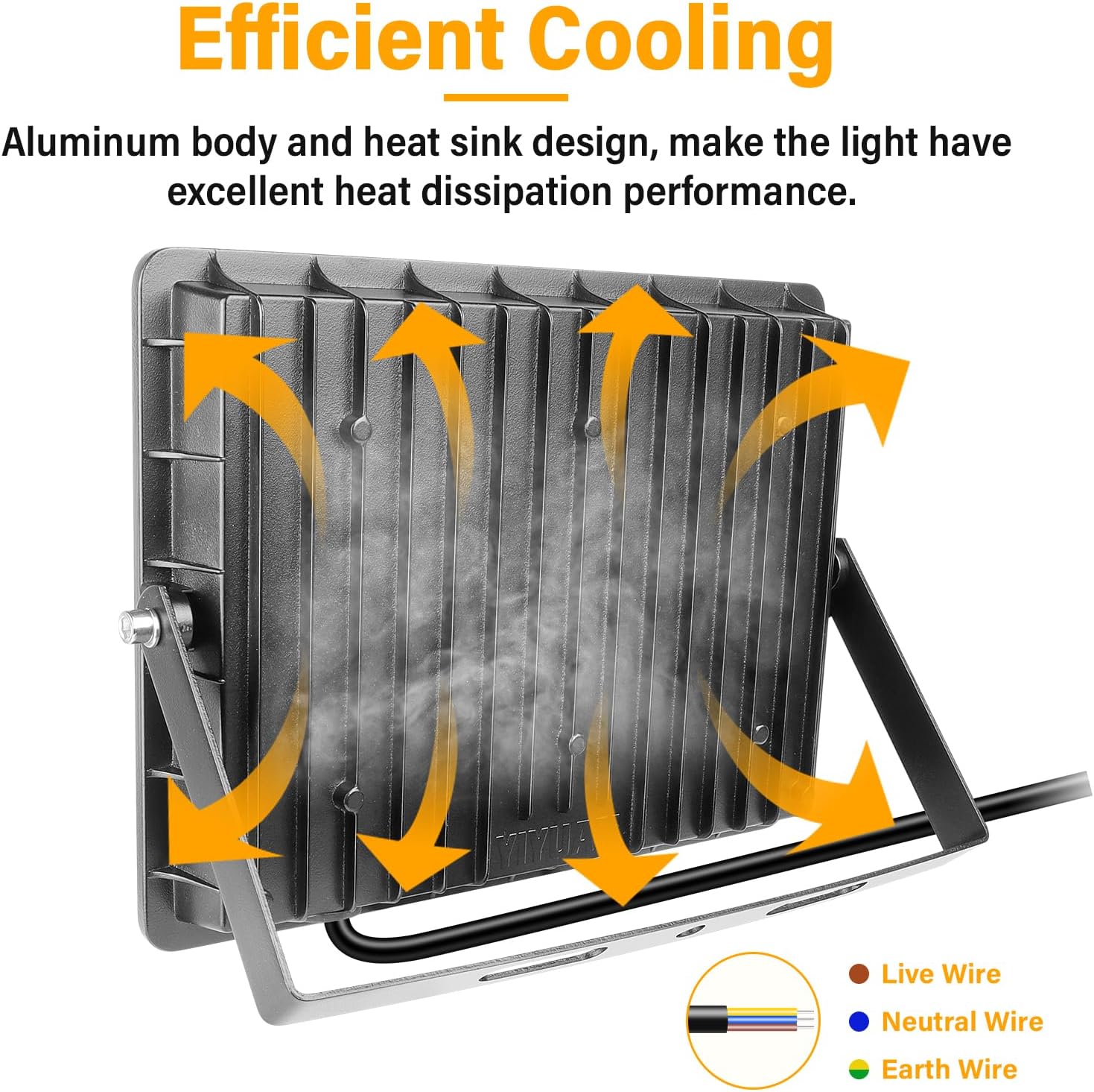 RIGIDON 4x Faretto LED RGB 100W con Telecomando - immagine 4