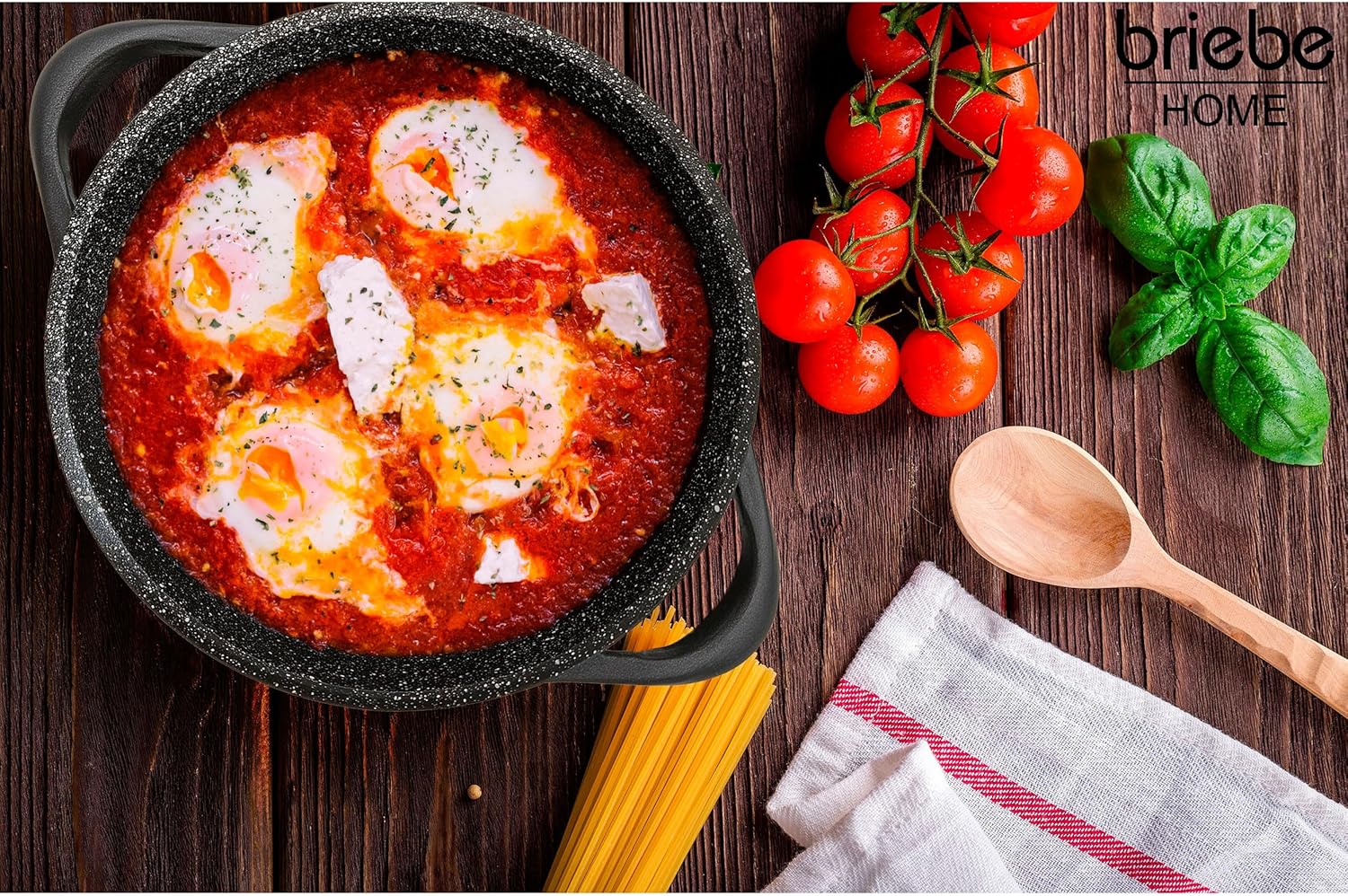 Briebe Set Pentole Induzione 6 Pezzi Alluminio Pressofuso - immagine 2