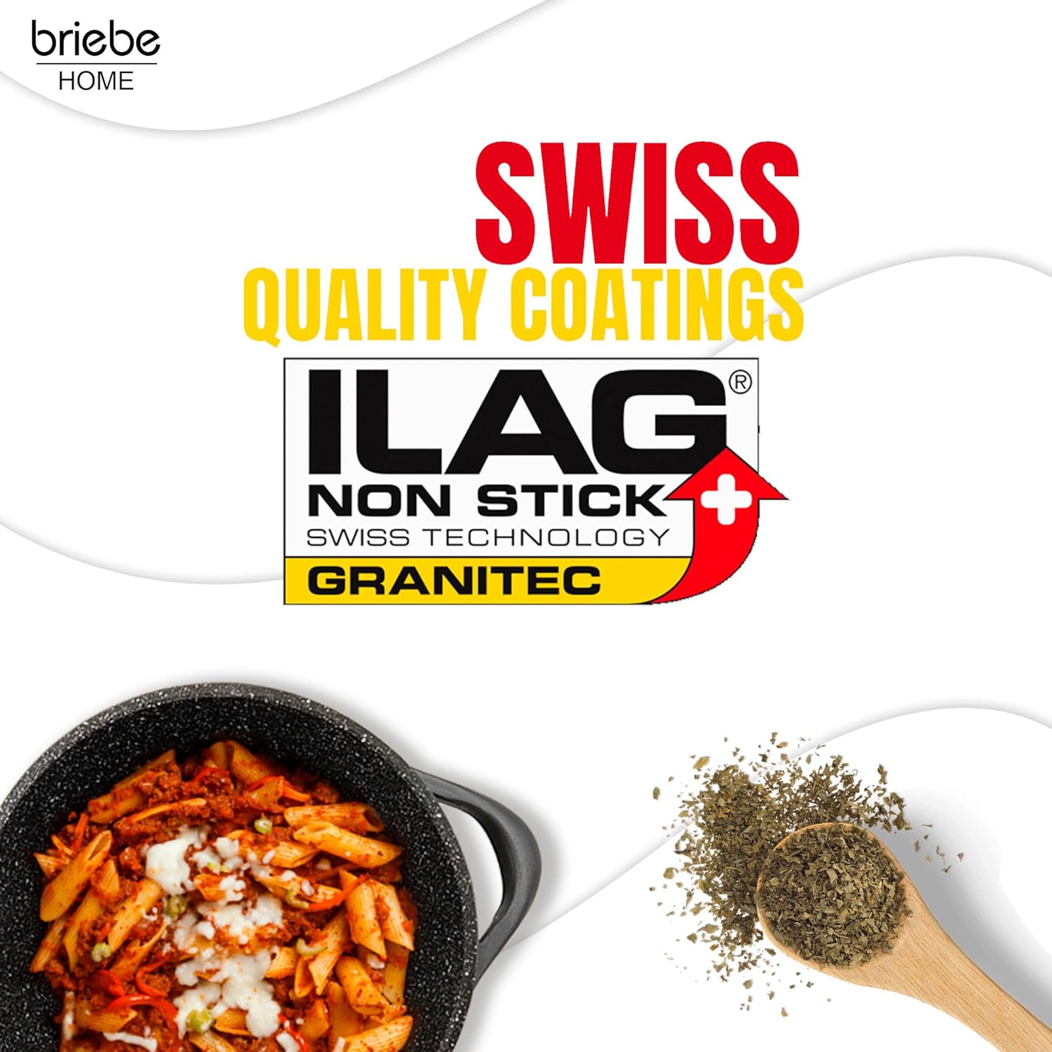 Briebe Set Pentole Induzione 6 Pezzi Alluminio Pressofuso - immagine 5