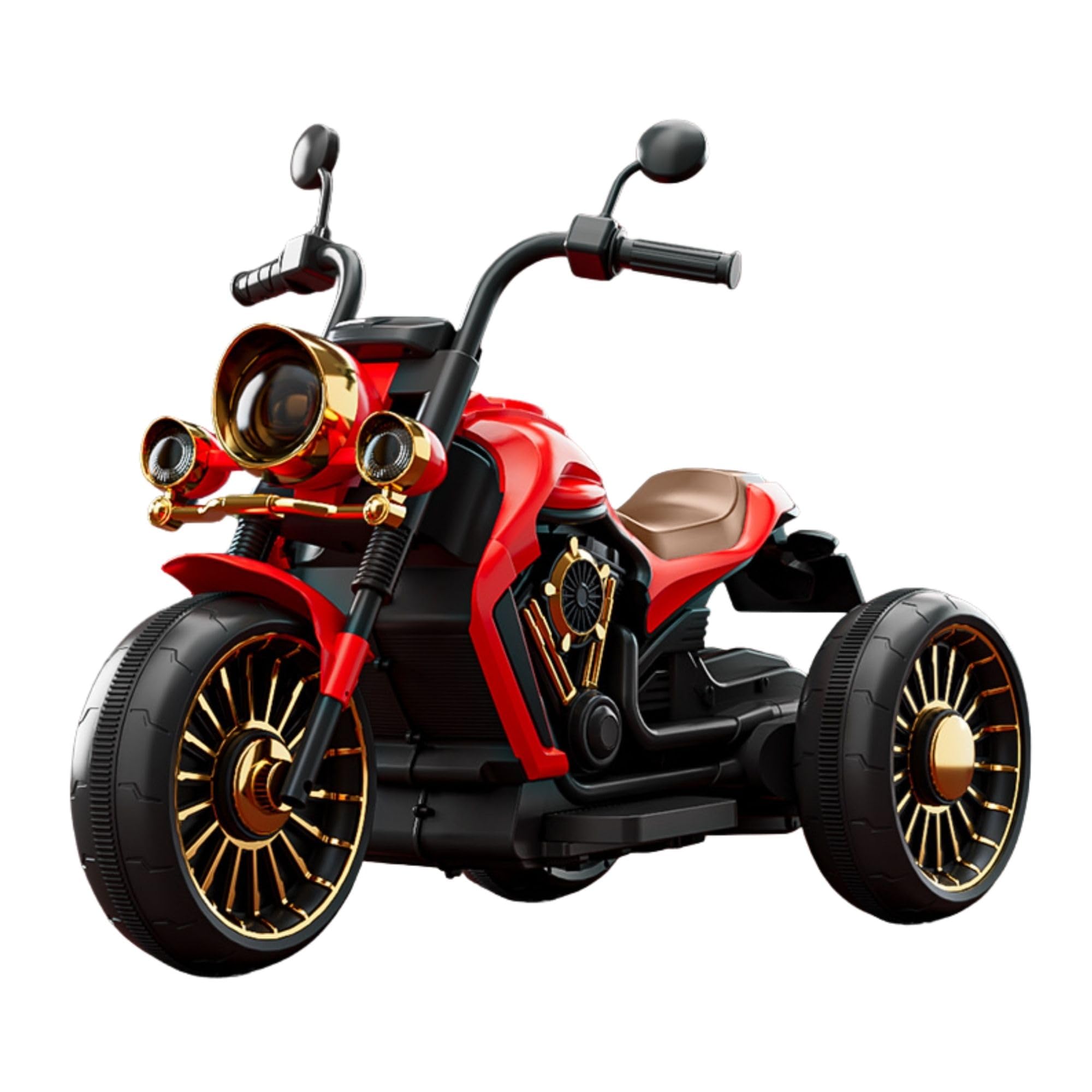 Moto Elettrica Vintage per Bambini 1-3 Anni