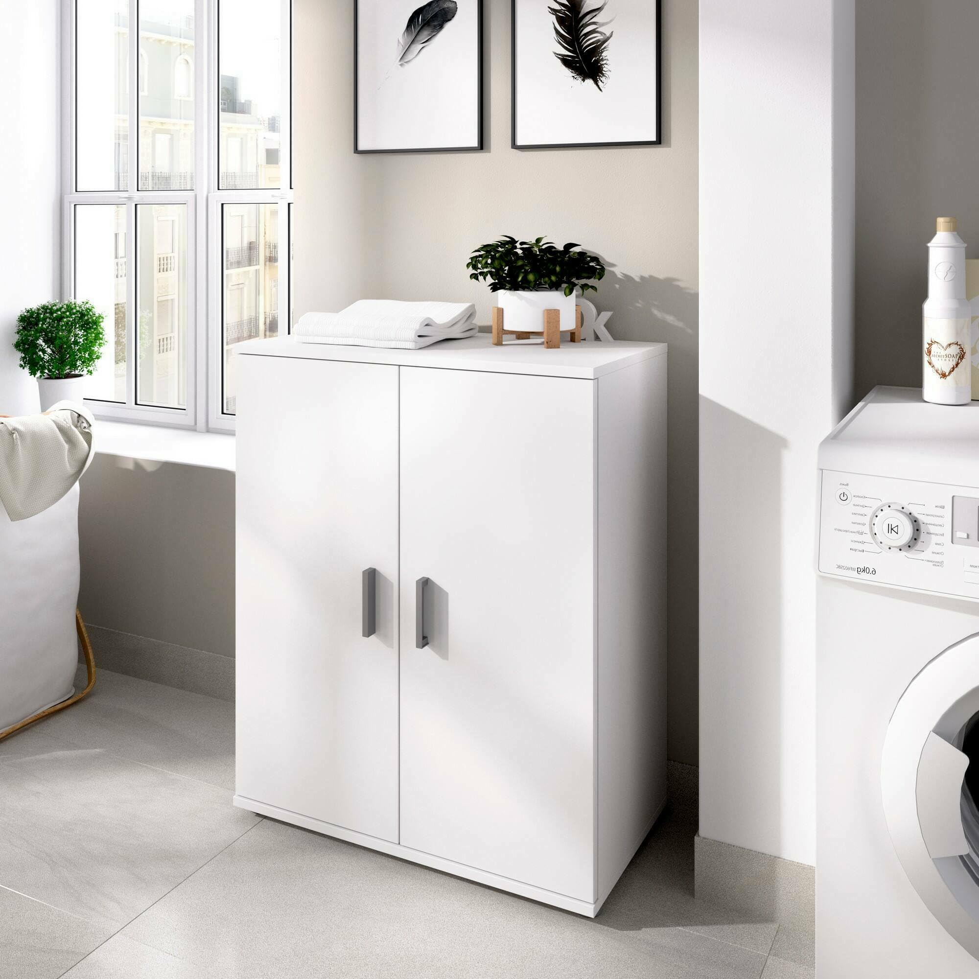 Dmora Armadio Multiuso Serles 61x35h80 cm, Bianco