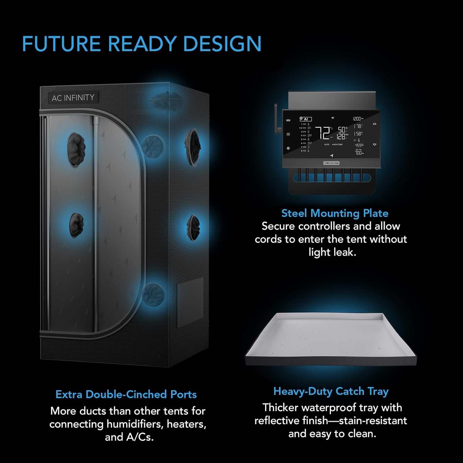 Ac Infinity CLOUDLAB 722 - Tenda da Coltivazione Advance 2x2 - immagine 6