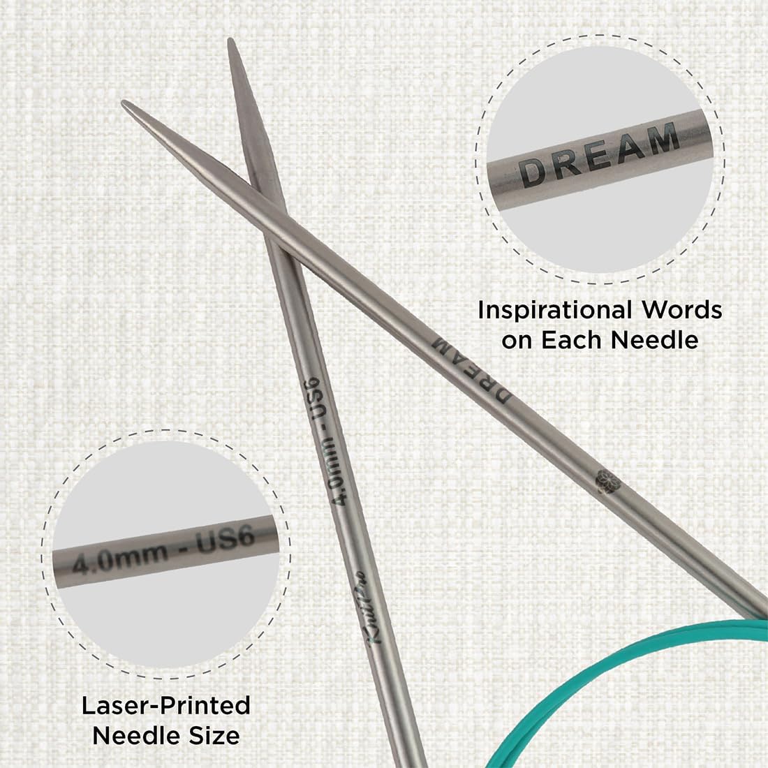 Knitpro Set Ferri Fissi Mindful - Circolari 13cm - immagine 3