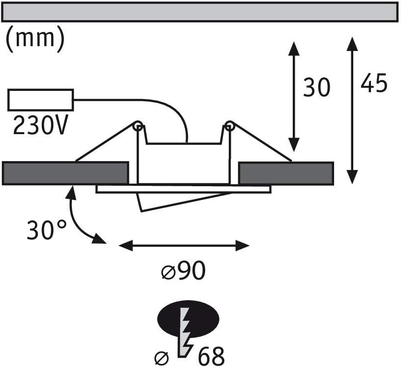 Paulmann 99927 Calla - Set 3 faretti LED incasso IP65 - immagine 3