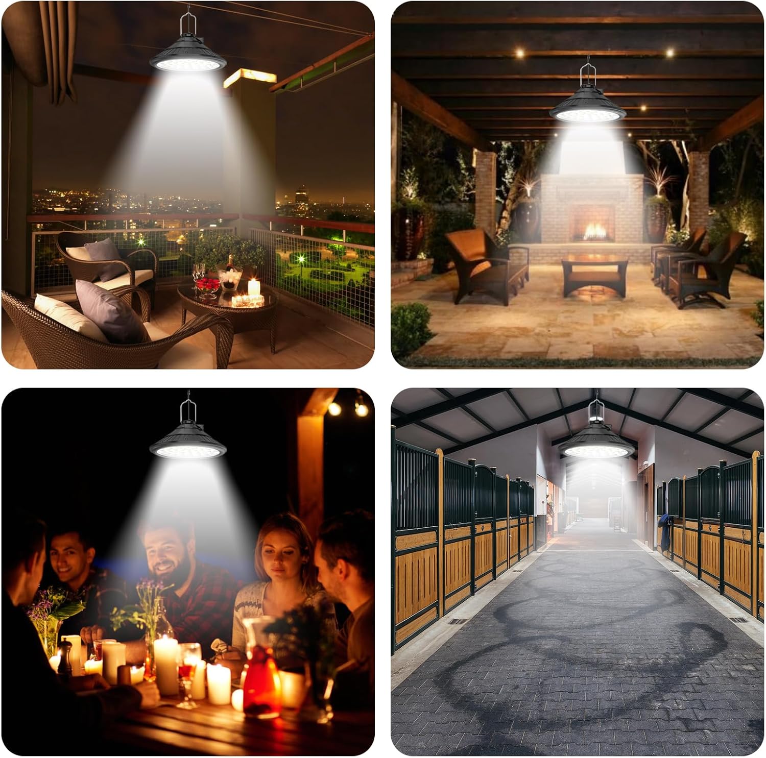 Lixada Lampade Solari Interni/Esterni IP66 con Telecomando - immagine 6