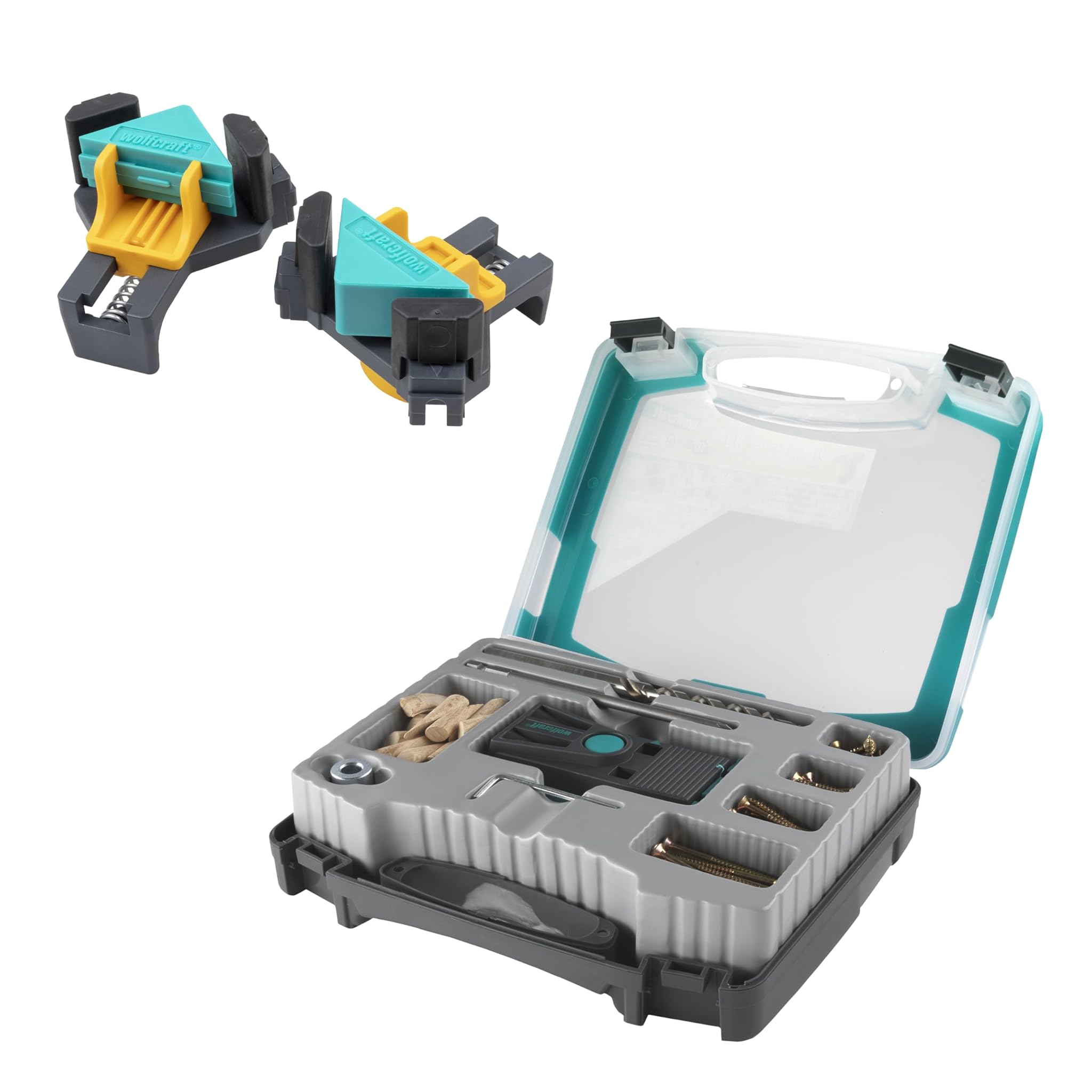 wolfcraft Set "Giunzioni ad angolo invisibili" - 8629000