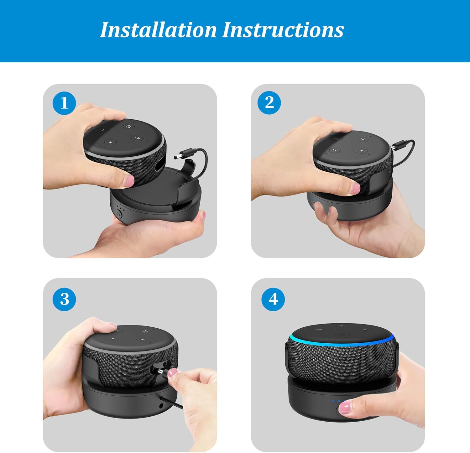 Plusacc Batteria Portatile 10000 mAh per ᴅот 3ª Gen - immagine 5
