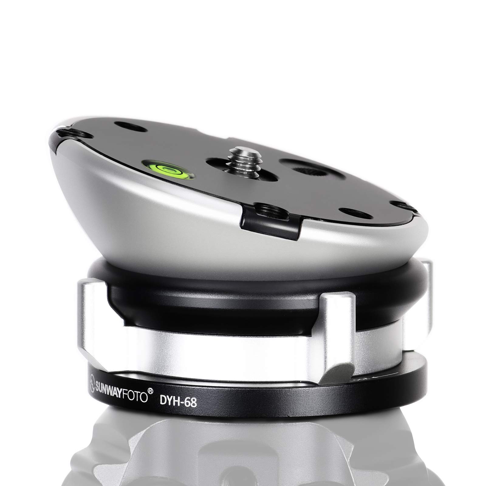 SUNWAYFOTO Base di livellamento DYH-68 Testa treppiede Capacità di carico 10 kg