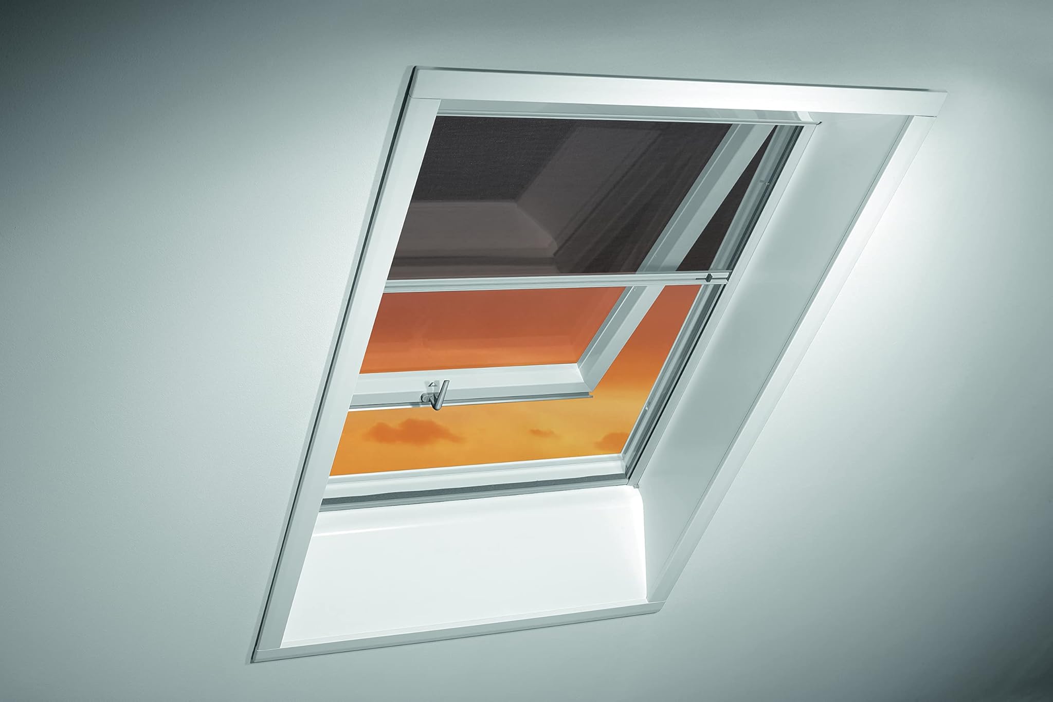 Zanzariera Roto Originale ZRI Avvolgibile 134/098, Nera